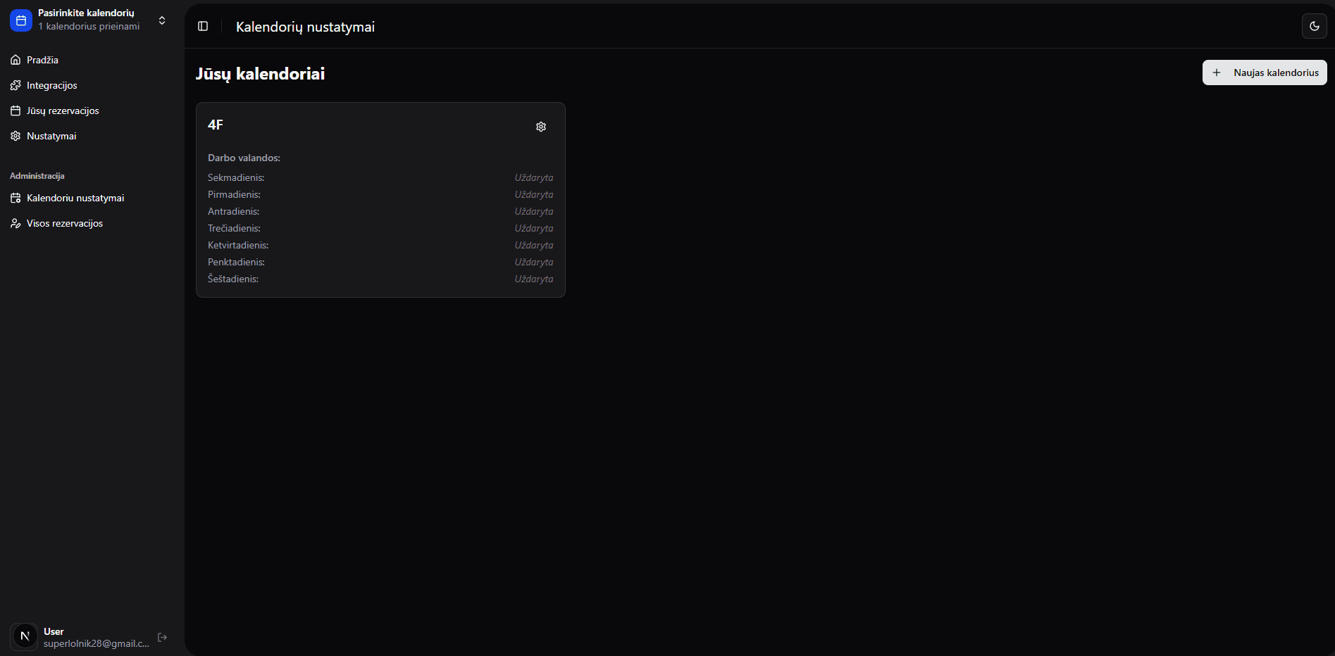Calendar Management & Booking System screenshot 1