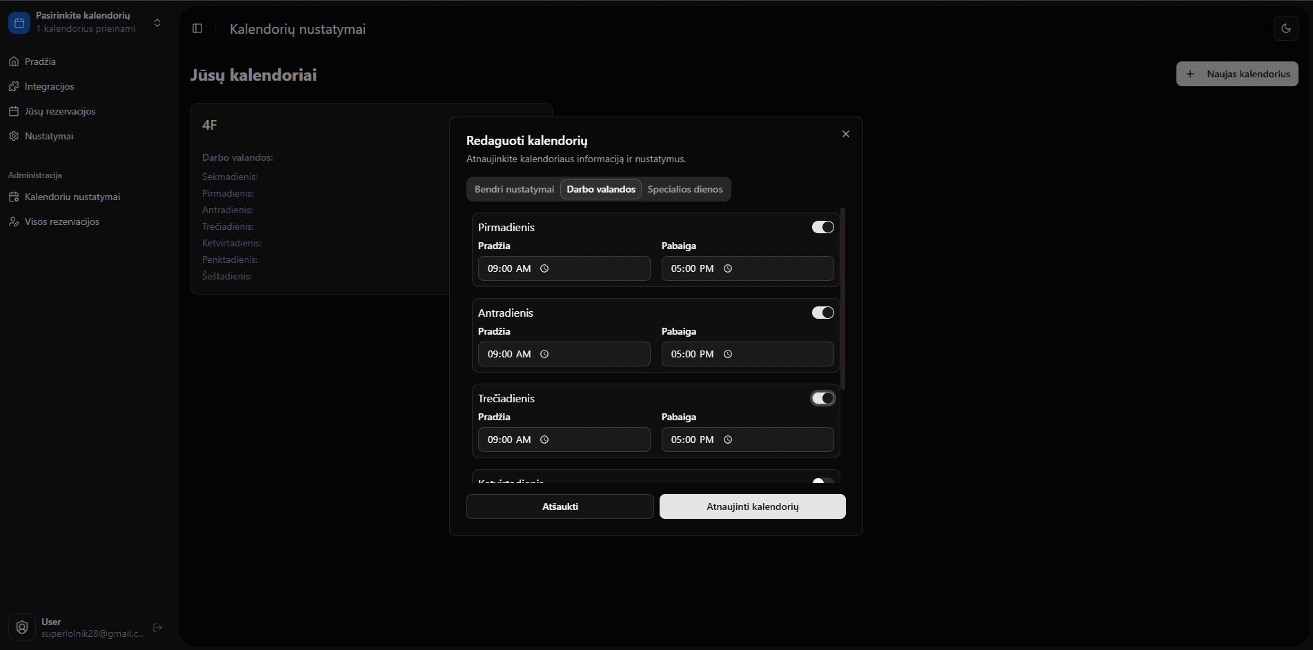 Calendar Management & Booking System screenshot 2