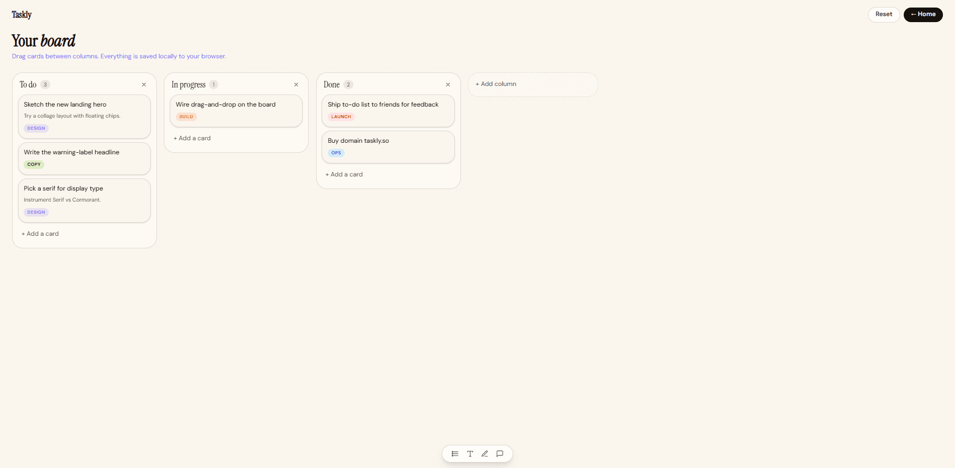 Taskly - Task Management REST API & Kanban Board screenshot 2